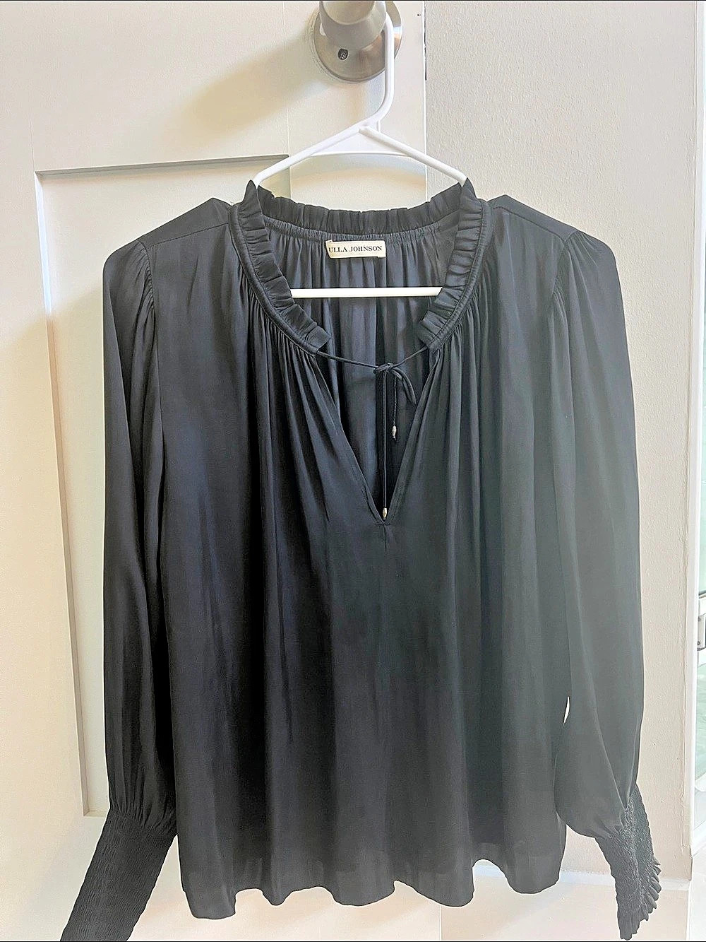 Ulla Johnson Long Sleeve Blouse in Black